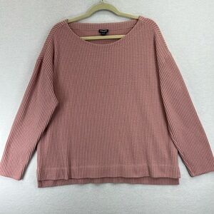 Splendid Women’s Thermal Waffle Top XL Blush Boat Neck